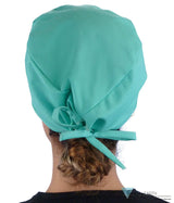 Classic Cotton Surgical Scrub Cap American Made with Sweatband Solid Scrub Green Surgical Scrub Caps