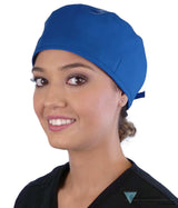 Classic Cotton Surgical Scrub Cap - American-Made with Sweatband - Solid Royal SALE-Fall-2025