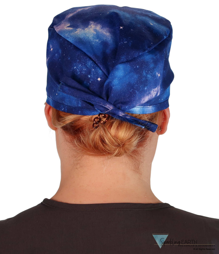 Classic Cotton Surgical Scrub Cap - American-Made with Sweatband - Starry Sky SALE-Fall-2025