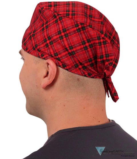 Surgical Scrub Cap - Winter Plaid - Surgical Scrub Caps - Sparkling EARTH