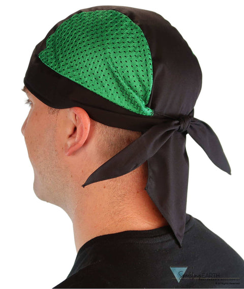Classic Skull Cap - Green and Black Air Flow - Sparkling EARTH