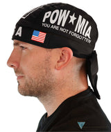 Classic Skull Cap - Screen Printed POW MIA with Flag on Black - Sparkling EARTH