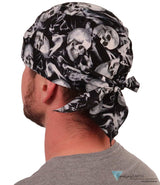 Classic Skull Cap - Smokey Skulls On Black Caps