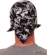 Classic Skull Cap - Smokey Skulls On Black Caps