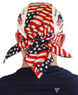 Classic Skull Cap - Us Flag Proud American Biker Caps