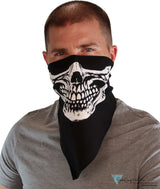 Cotton Biker Tri-Danna Face Mask: Style Comfort And Protection - Skull Jaw (Call Of Duty Style)