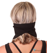 Cotton Biker Tri-Danna Face Mask: Style Comfort and Protection - Solid Black Bandanas