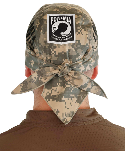 RIPSTOP ACU Camo Skull Caps: The Ultimate Outdoor Accessory - ACU Digital Camouflage Ripstop POW MIA - Classic Skull Caps - Sparkling EARTH