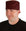 Front Facing View of a Man Wearing a Classic Cotton Surgical Scrub Cap - Chocolate Brown Scrub Cap