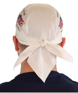 Skull Cap-Proud American Biker on White