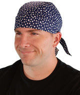 Skull Cap - Small Stars on Navy