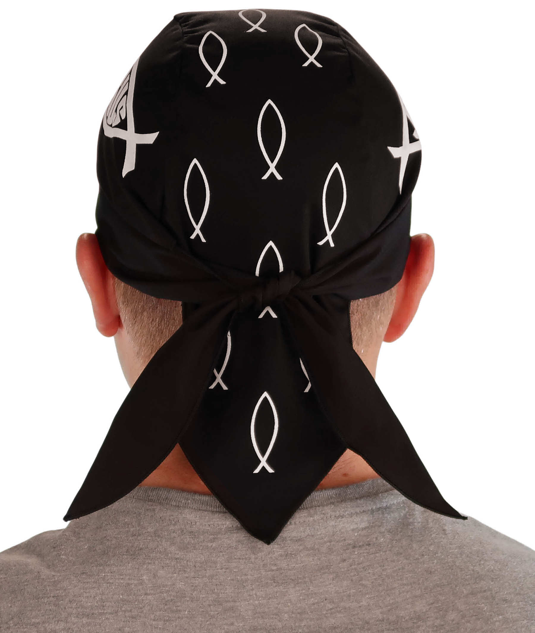 Breathable Cotton Skull Caps: Perfect for Any Activity - Christian Fish Jesus Classic Skull Caps