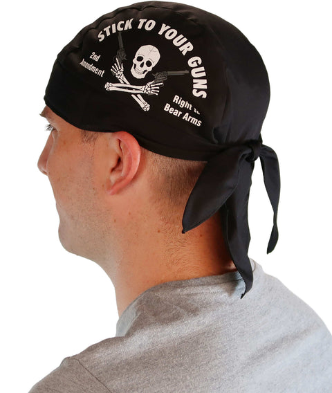 Classic Skull Cap - Screen Printed Stick To Your Guns 2nd Amendment