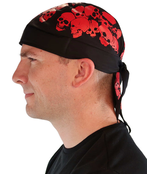 Classic Skull Cap - Small Skull Red