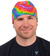 Deluxe Extra Deep Skull Cap – Terry Sweatband Adjustable Fit - Made in USA - Tie Dye Extra Deep Deluxe Skull Caps