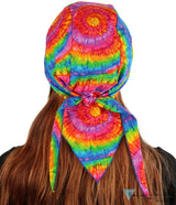Deluxe Extra Deep Skull Cap – Terry Sweatband Adjustable Fit - Made in USA - Tie Dye Extra Deep Deluxe Skull Caps