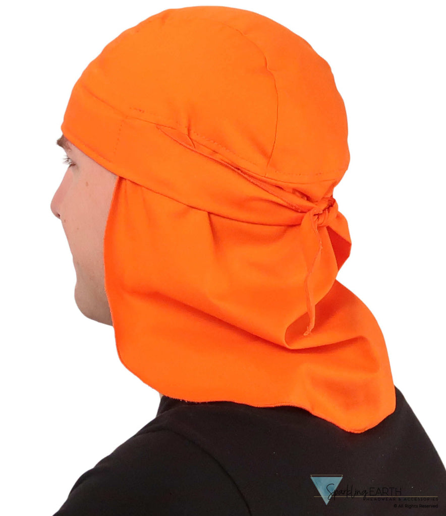 Desert Skull Cap: The Perfect Sun Protection for Outdoor Activities Biker Style Headwraps Doo - Safety Orange Desert