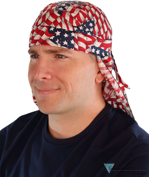 Desert Skull Cap: The Perfect Sun Protection for Outdoor Activities - Stars and Stripes Desert Skull Caps