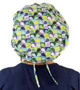 Banded Bouffant Surgical Scrub Cap - Blue Carousel of Colors