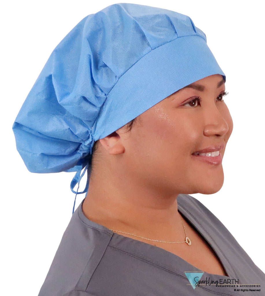 Disposable Banded Bouffant - Ceil Blue 25 pcs. Disposable Scrub Caps