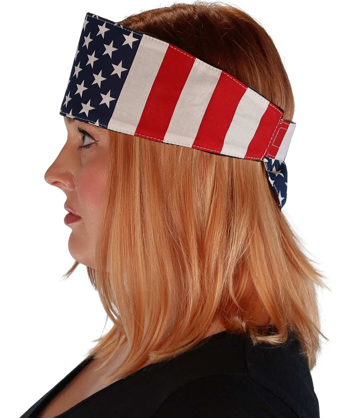 Chop Top Doo Wrap – Bold Biker Fashion Bandana with Lightweight Fit - American Flag