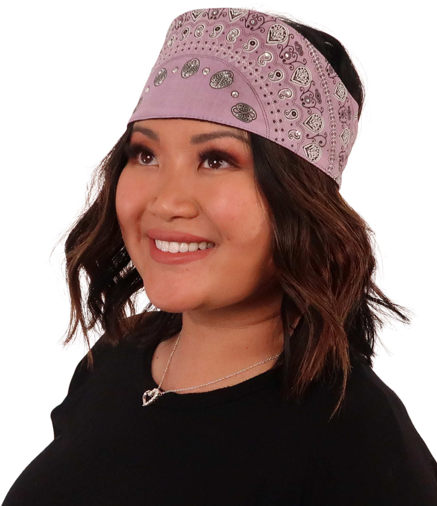 Chop Top - Paisley Lavender with Rhinestones (Imported) - Imported Chop Tops - Sparkling EARTH