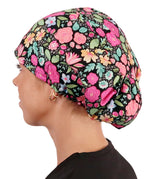 Riley Comfort Surgical Scrub Cap - Flowers In Bloom