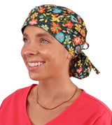 Banded Bouffant Surgical Scrub Cap - Beautiful Bloom Energy