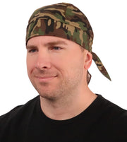 Breathable Cotton Skull Caps - Woodland Camo