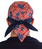 Classic Skull Cap - Small Tossed US Flag #2