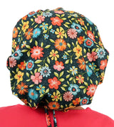 Banded Bouffant Surgical Scrub Cap - Beautiful Bloom Energy