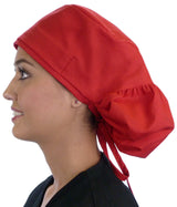 Big Hair Surgical Scrub Cap - Red