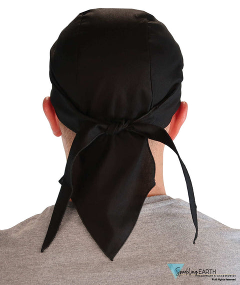 Extra Deep Deluxe Skull Cap - Solid Black - Extra Deep Deluxe Skull Caps - Sparkling EARTH