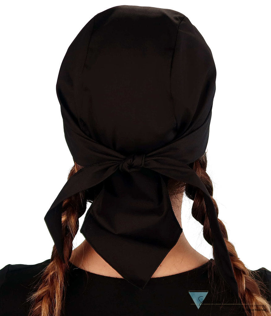 Embellished Skull Caps: Unique Headwear - Black Skull Cap with Skull & Barbed Wire Rhinestud/Stone Design Classic Skull