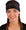 Embellished Stretch Headband - Black Headband with Dark Pink Fancy Crazy Bitch Rhinestud Design - Stretch Headbands - Sparkling EARTH