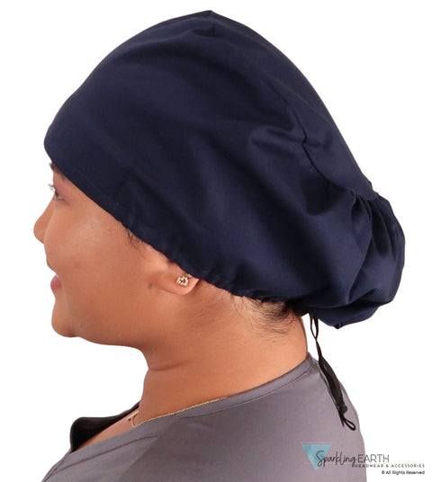 Euro Style Riley Comfort Scrub Cap - American Made - Navy Riley Comfort Scrub Caps