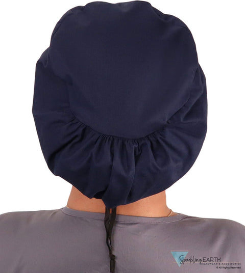 Euro Style Riley Comfort Scrub Cap - American Made - Navy Riley Comfort Scrub Caps