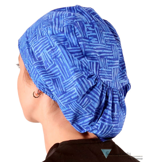 Euro Style Riley Comfort Scrub Cap - American Made - Dream Me Blues Riley Comfort Scrub Caps