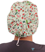 Riley Surgical Scrub Cap - Holiday Tradition - Riley Comfort Scrub Caps - Sparkling EARTH