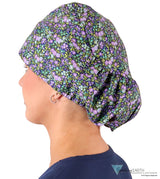 Euro Style Riley Comfort Scrub Cap - American Made - Lovely Lavender Flowers Riley Comfort Scrub Caps