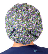 Euro Style Riley Comfort Scrub Cap - American Made - Lovely Lavender Flowers Riley Comfort Scrub Caps