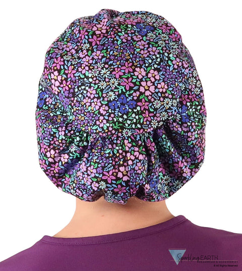 Euro Style Riley Comfort Cap - Petals In Bloom Riley Comfort Scrub Caps