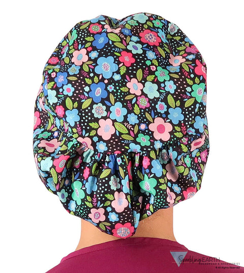 Euro Style Riley Comfort Scrub Cap - American Made - Precious Posies Riley Comfort Scrub Caps