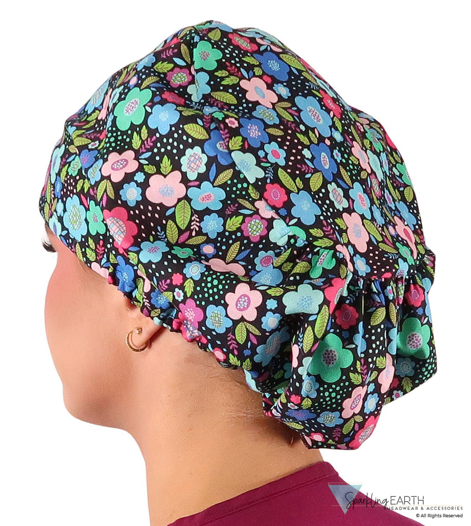 Euro Style Riley Comfort Scrub Cap - American Made - Precious Posies Riley Comfort Scrub Caps