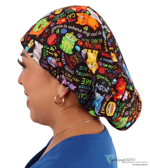 Euro Style Riley Comfort Scrub Cap - American Made - PURRfect Kitties Riley Comfort Scrub Caps