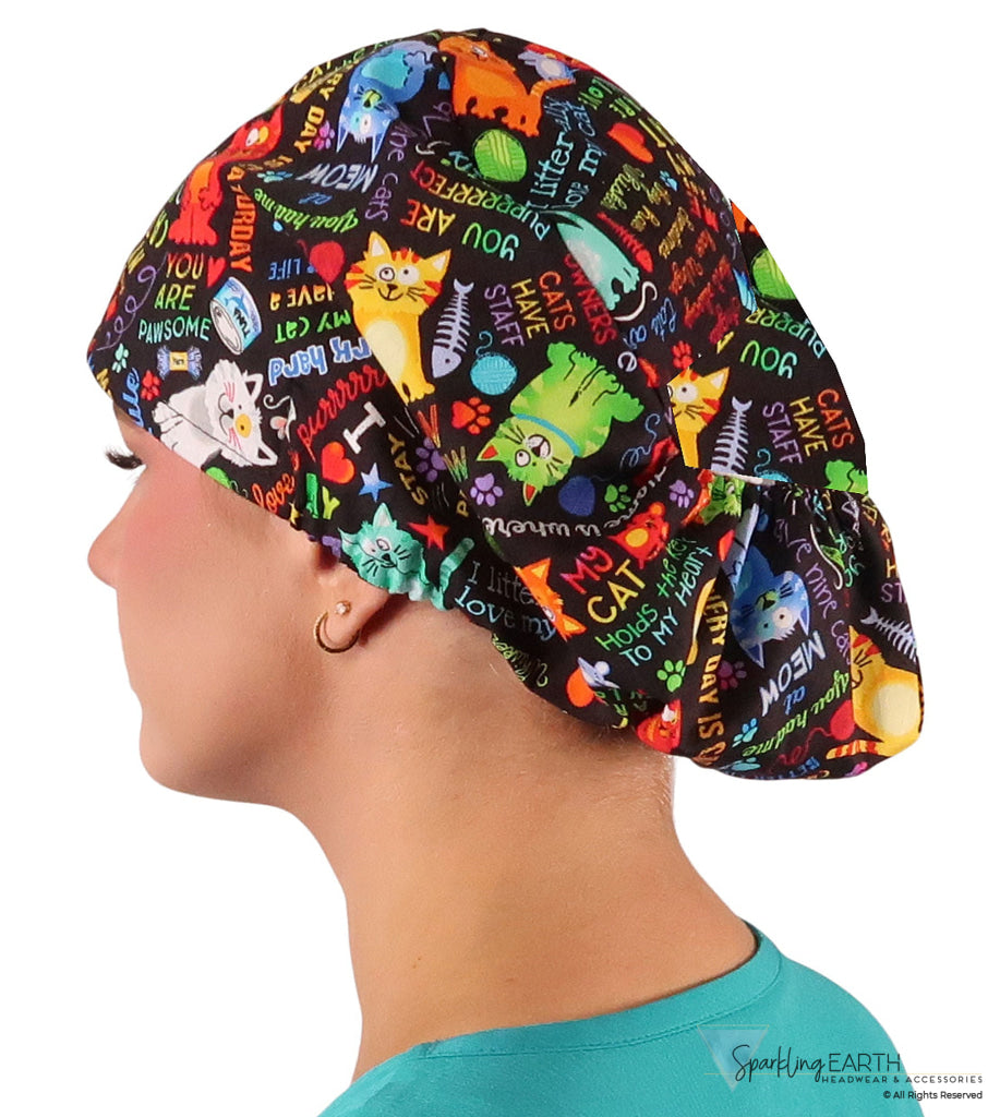 Euro Style Riley Comfort Scrub Cap - American Made - PURRfect Kitties Riley Comfort Scrub Caps