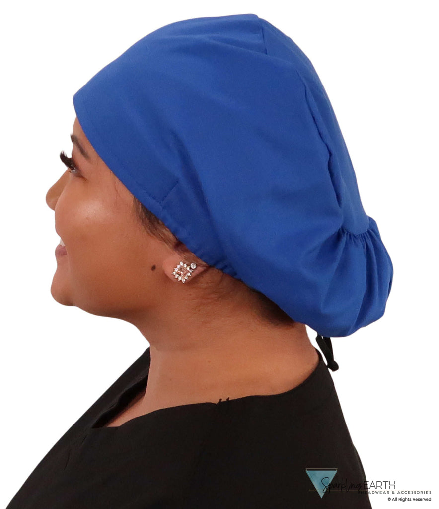 Euro Style Riley Comfort Scrub Cap - American Made - Royal Blue Riley Comfort Scrub Caps