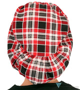 Riley Comfort Surgical Scrub Cap - Sassy Classy Plaid - Riley Comfort Scrub Caps - Sparkling EARTH