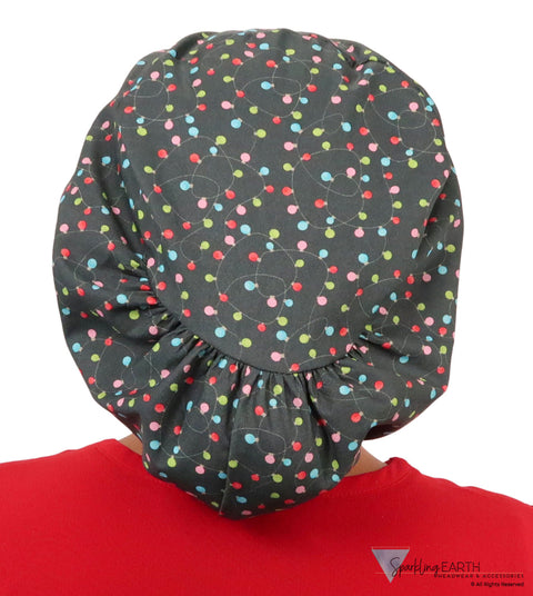 Riley Comfort Surgical Scrub Cap - Tangled Lights - Riley Comfort Scrub Caps - Sparkling EARTH