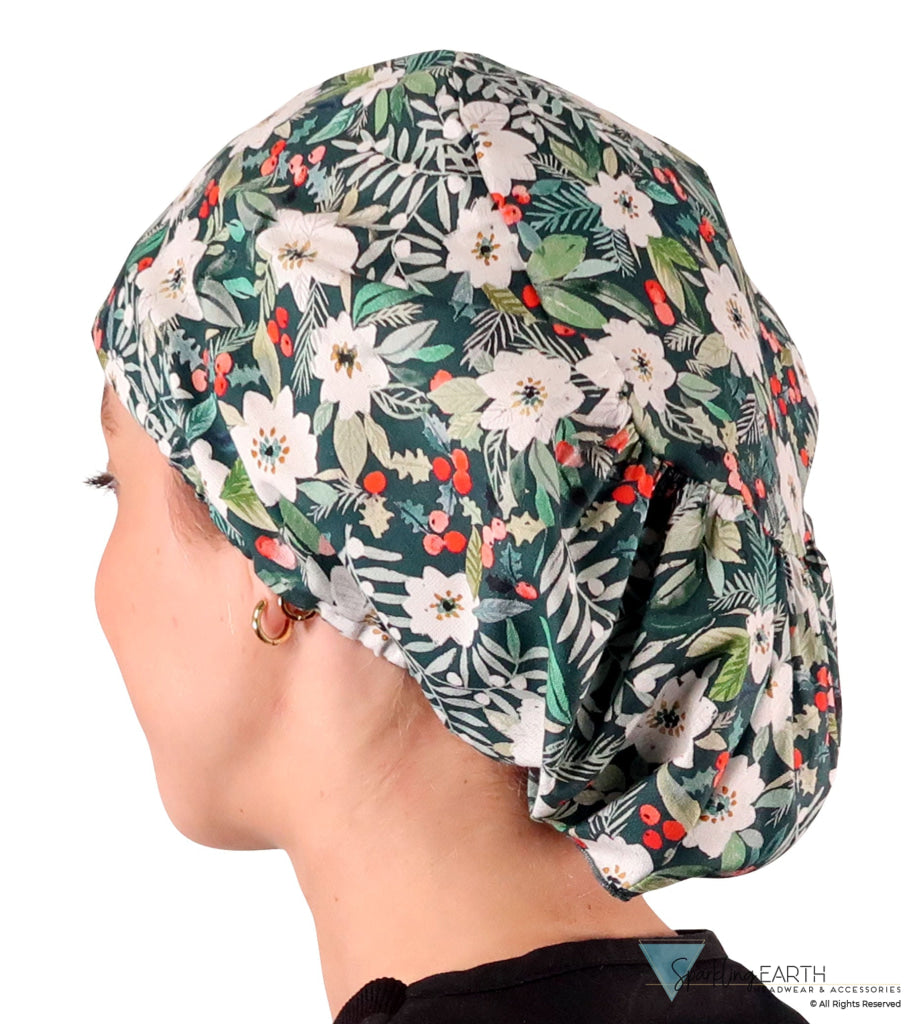 Euro Style Riley Comfort Scrub Cap - American Made - Winter Wonderland Riley Comfort Scrub Caps